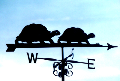 Tortoise Couple weathervane